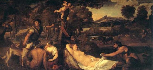 TIZIANO Vecellio Jupiter and Anthiope oil painting picture